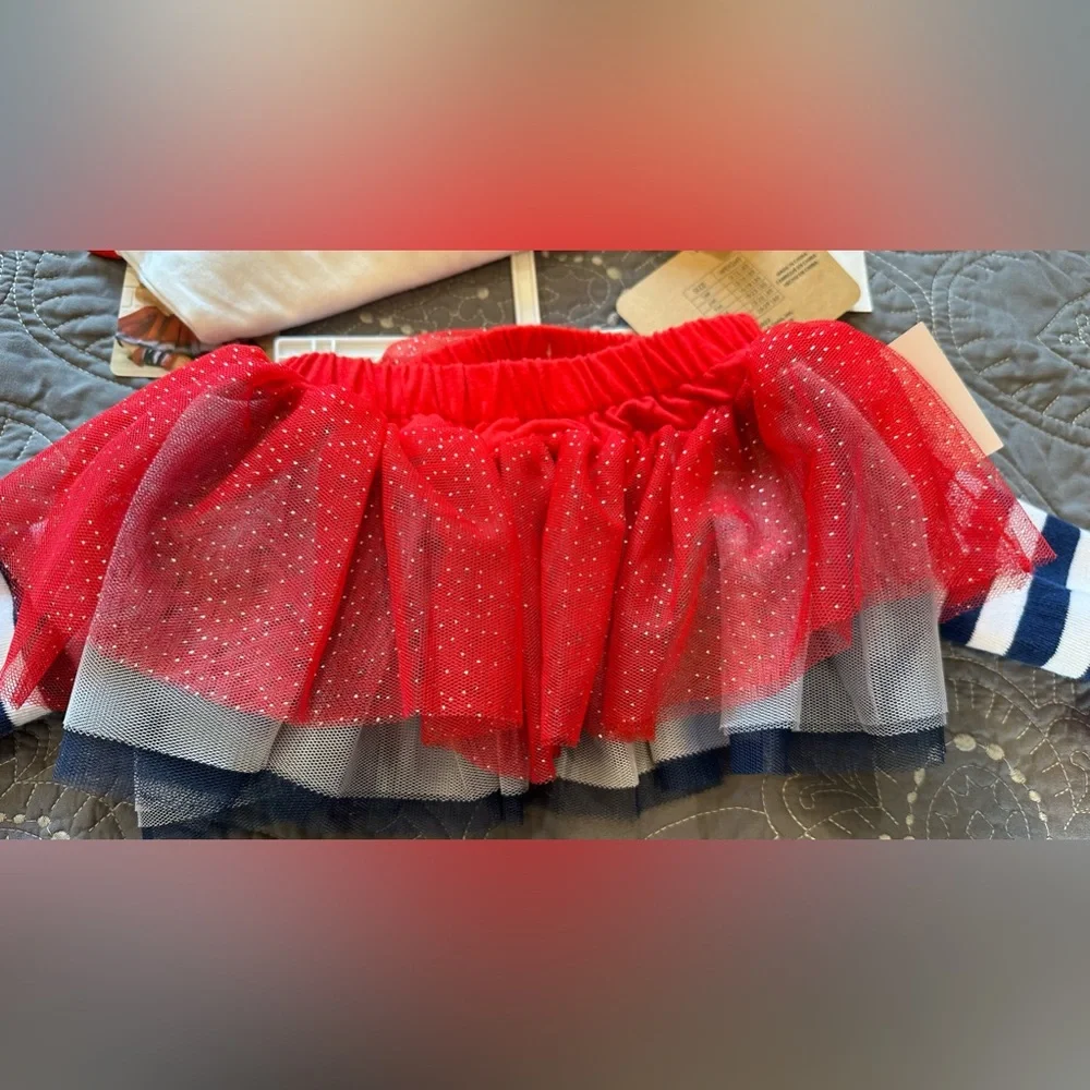 Baby Essentials 4th Of July 4 Piece Set NWT Size 6 Months
